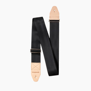 Guitar Strap - Black Veg Tan