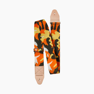 sleepwalk guitar strap ranger camo adjustable veg tan tips