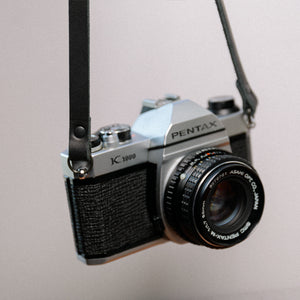 MD Camera Strap - Black Harness Leather