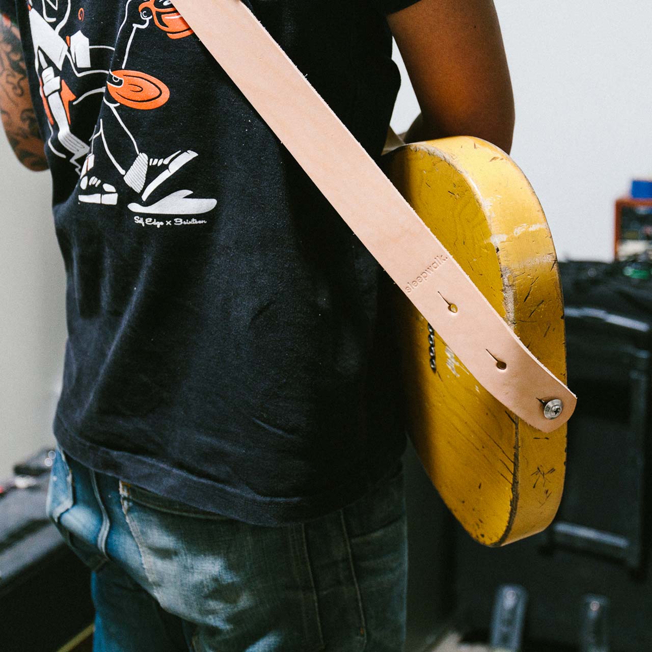 TT Signature Guitar Strap - Brown Premium Harness