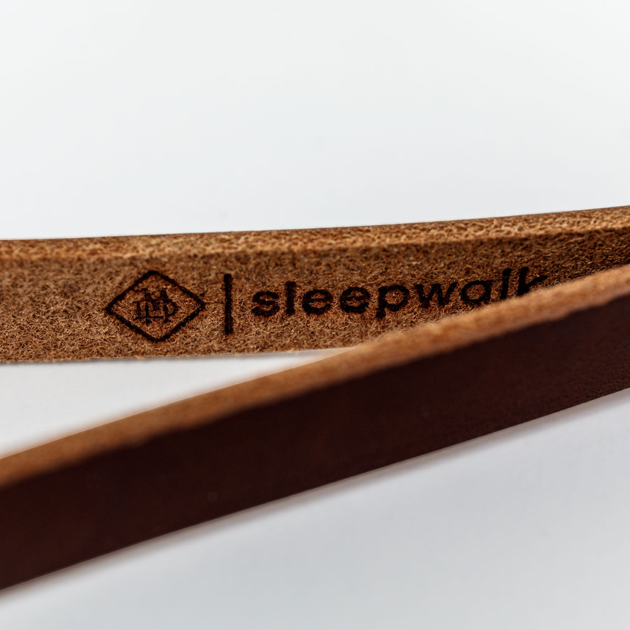 sleepwalk matt day camera wrist strap brown emboss