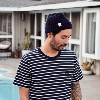 thrice teppei teranishi sleepwalk ltd striped emboridery tee shirt