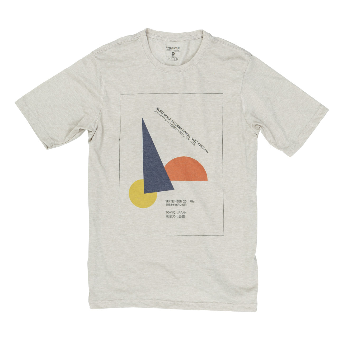 Jazz Festival Japan Circa 86 Tee - Sandstone – Sleepwalk Ltd